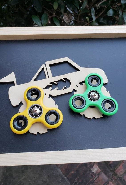 Monster Truck Mini Sensory Board - Fidget Toy | Kids Monster Truck Design (small - 12'' * 9")