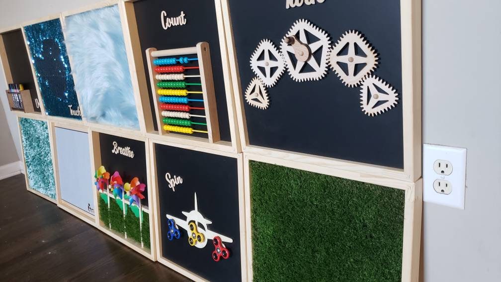 Custom Sensory Wall with Sensory Crafters |Sensory Wall Panel for Autism, Alzheimer's, Dementia, ADHD - Perfect Sensory Fix (pack of 10)