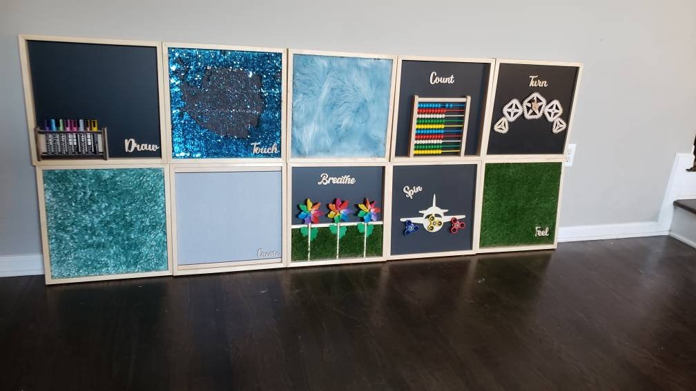 Custom Sensory Wall with Sensory Crafters |Sensory Wall Panel for Autism, Alzheimer's, Dementia, ADHD - Perfect Sensory Fix (pack of 10)