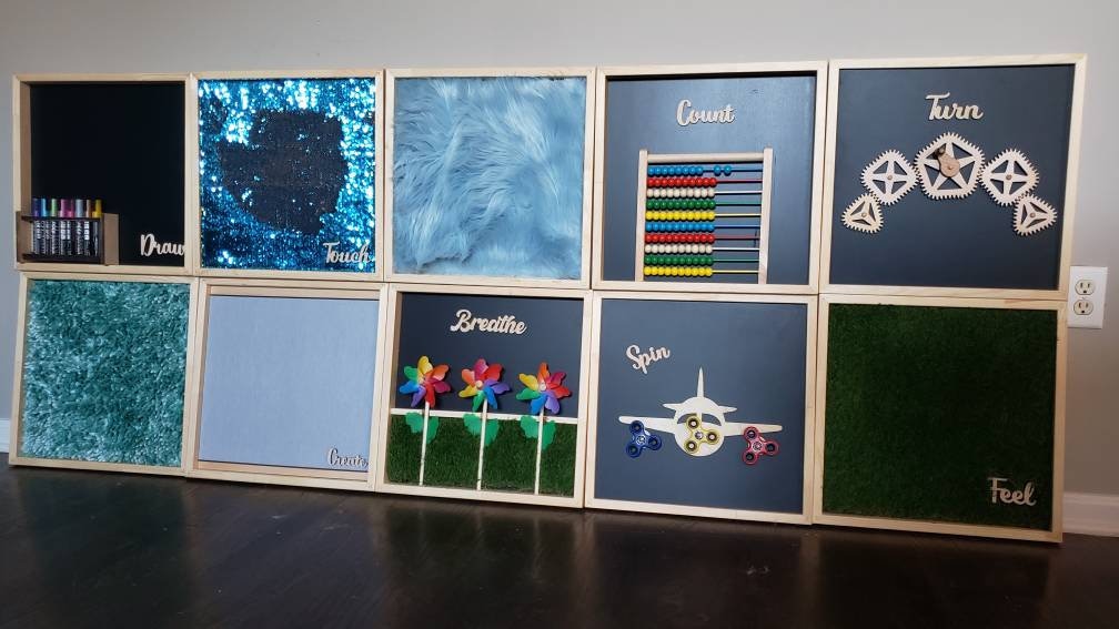 Custom Sensory Wall with Sensory Crafters |Sensory Wall Panel for Autism, Alzheimer's, Dementia, ADHD - Perfect Sensory Fix (pack of 10)