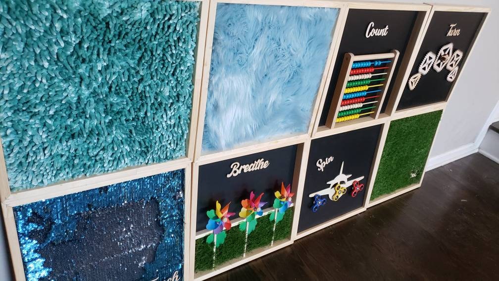 Custom Sensory Wall with Sensory Crafters |Sensory Wall Panel for Autism, Alzheimer's, Dementia, ADHD - Perfect Sensory Fix (pack of 10)